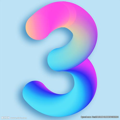 c4d数字3设计图__其他_广告设计_设计图库