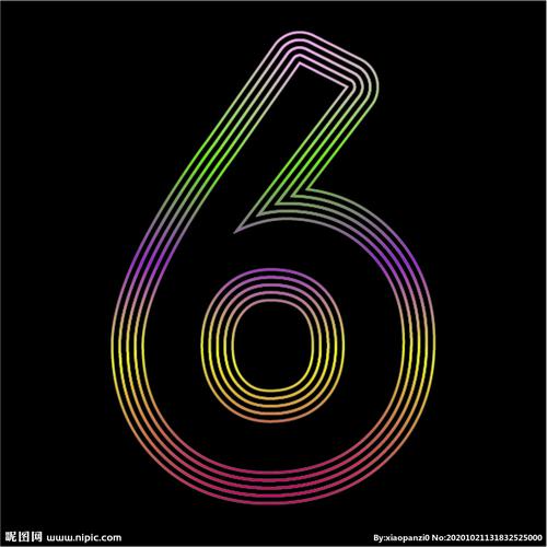 数字6设计图__广告设计_广告设计_设计图库_昵图网